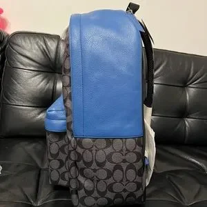 Coach | Bags | Coach Campus Backpack Charcoal Black Blue Signature